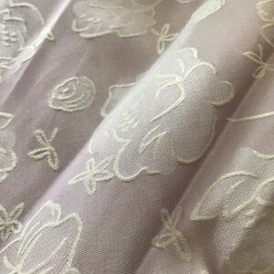 Loft dress, sleeveless lilac w/ cream flowers